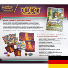 Lade das Bild in den Galerie-Viewer, Pokemon Obsidian Flammen Top Trainer Box Karmesin und Purpur 3.0 Deutsch
